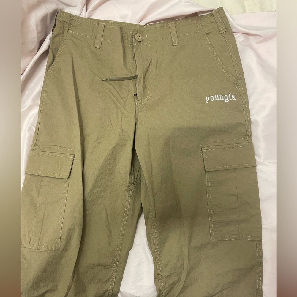 YOUNGLA low waisted cargo pants